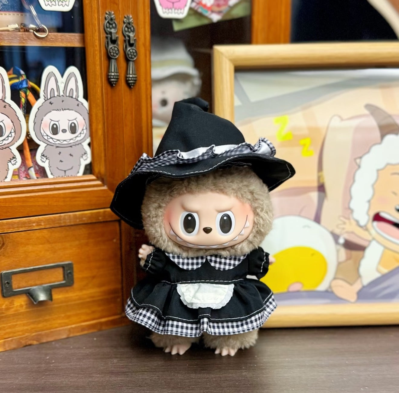 Labubu Black Dress Outfit | Elegant Handmade Doll Clothes - Youcheer Toy （No Doll)