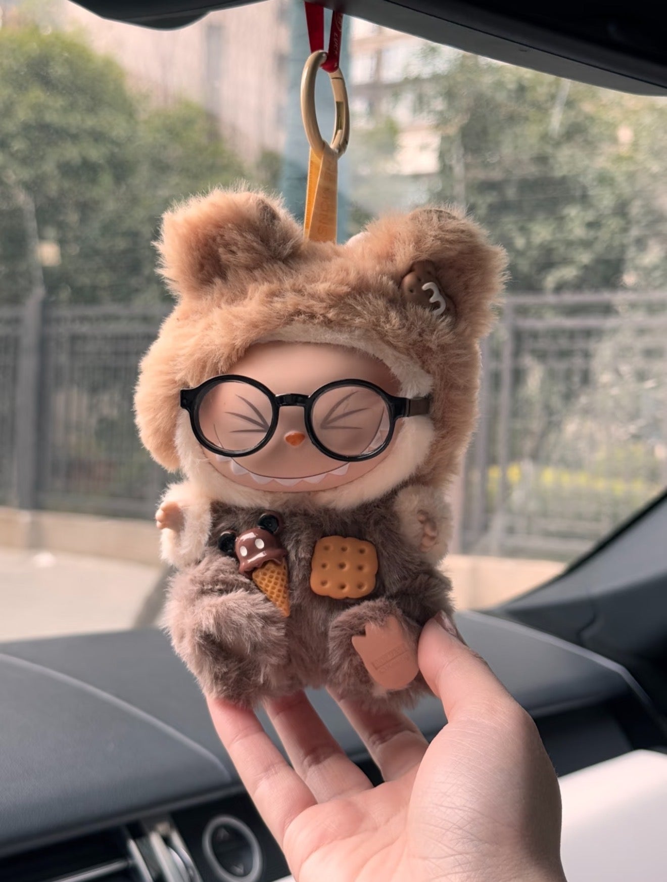 Labubu Bear Cookie Outfit | Cute Handmade Doll Clothes for 17cm Labubu by Youcheertoy (No Doll)