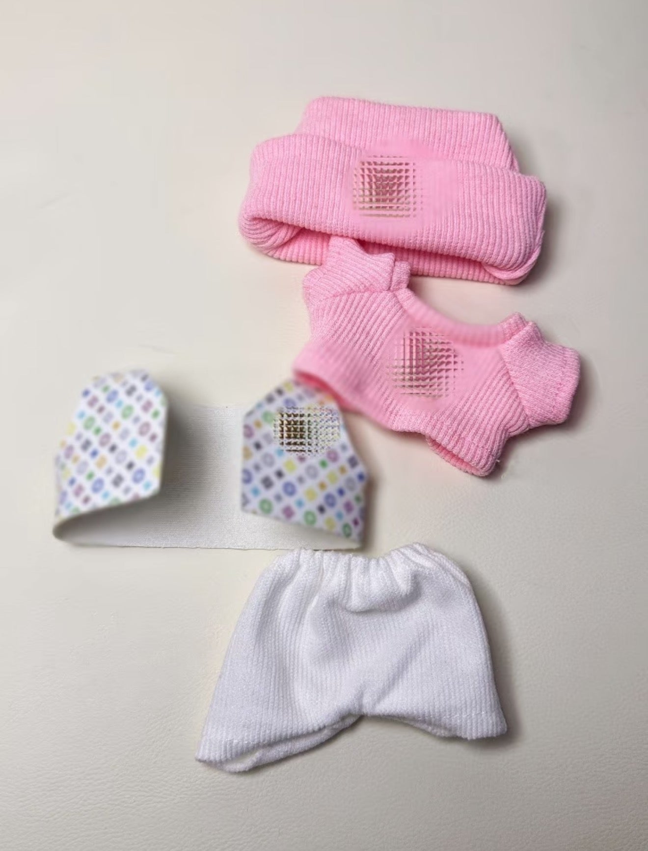 Pink LV-Style Labubu Doll Outfit Trendy Designer-Inspired 17CM Labubu Fashion Clothes（No Doll)