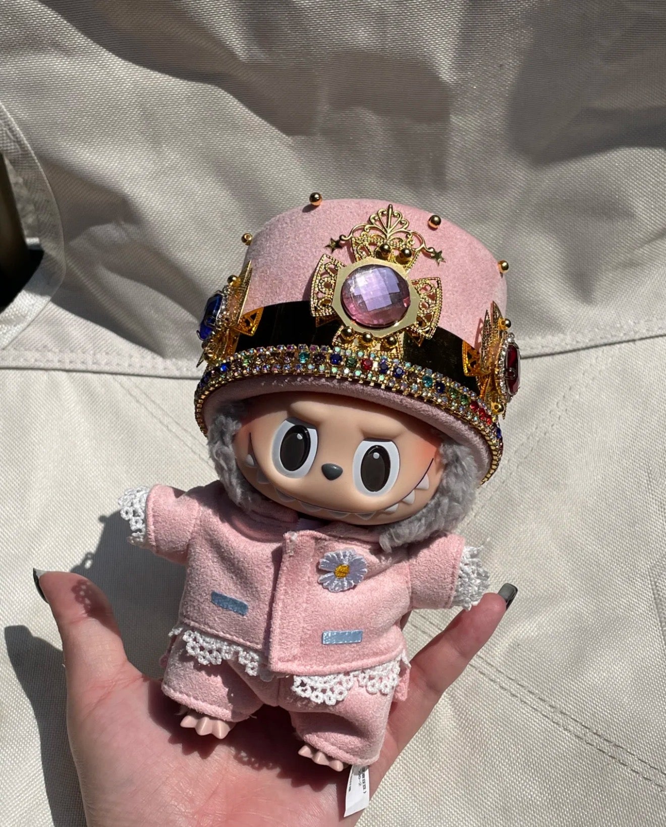 GD-Inspired Pink Labubu Doll Outfit Handmade Dollwear（No Doll)