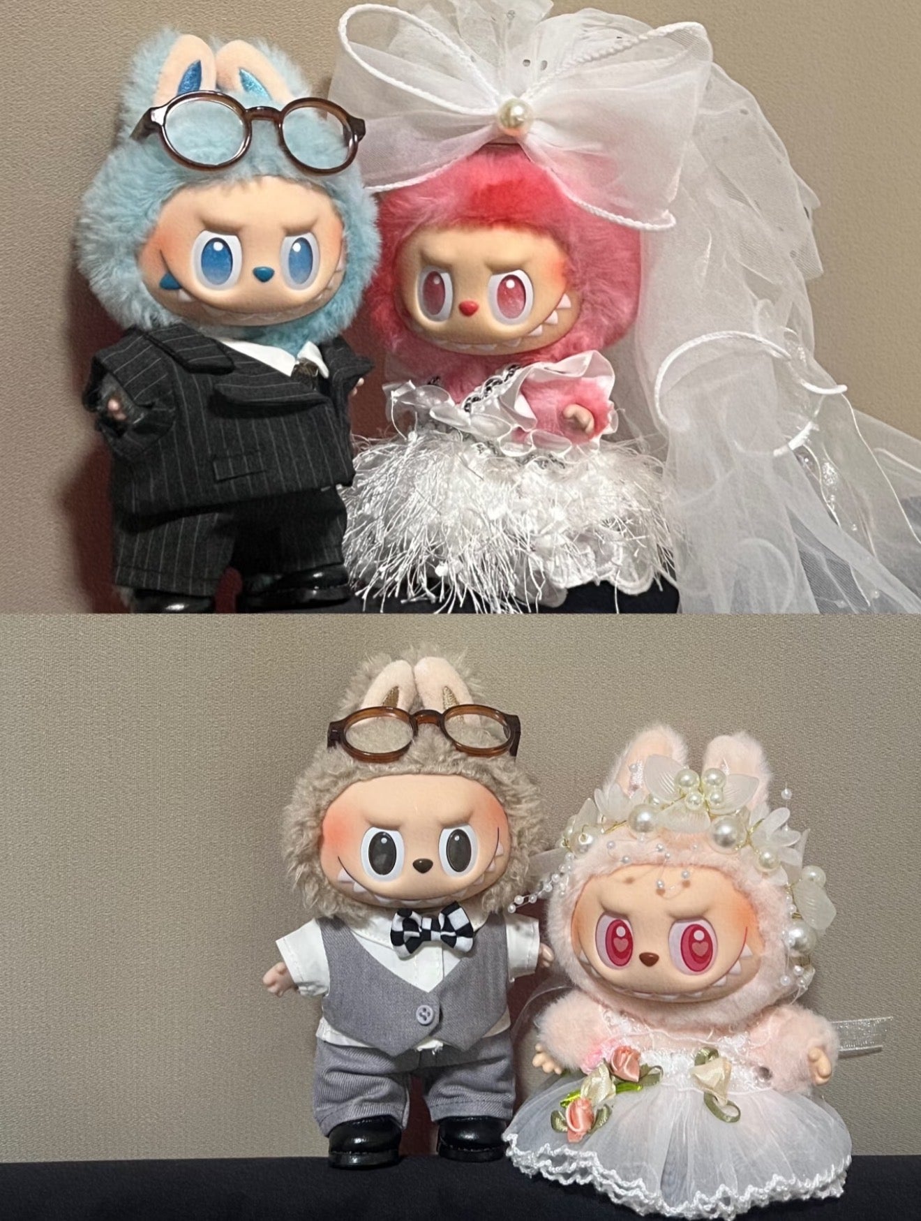 Labubu Doll Wedding Dress – Handcrafted Bridal Gown for Labubu(No Doll)