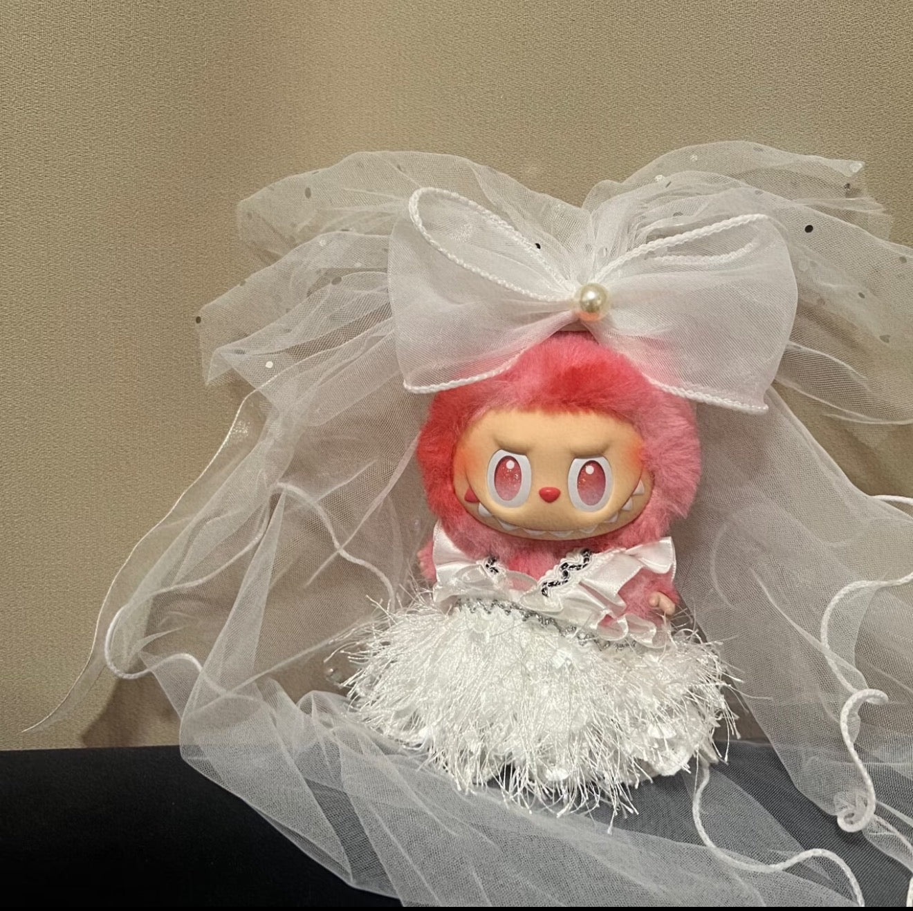 Labubu Doll Wedding Dress – Handcrafted Bridal Gown for Labubu(No Doll)