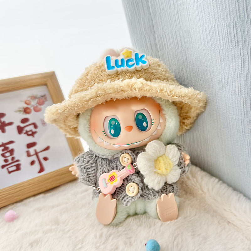 Labubu Comfortable Casual Outfit Set | Handmade 17cm Doll Clothes by Youcheertoy（No doll)